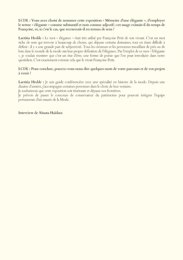 Article de Carnets du Luxe